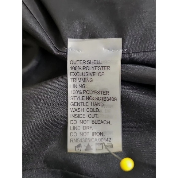 Peter Nygard ~Woman Size 8~ Black Shimmering Zip-Up Bomber Jacket Fully Lined. - Picture 11 of 12